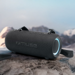 Altavoz Bluetooth portátil con luz y correa resistente agua Muse 30W color negro quinta vista