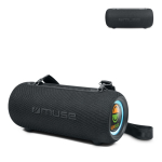 Altavoz Bluetooth portátil con luz y correa resistente agua Muse 30W