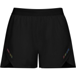 Pantalón corto poliéster transpirable mujer 110g/m² Roly Direct Stratos color negro primera vista de uso