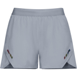Pantalón corto poliéster transpirable mujer 110g/m² Roly Direct Stratos color gris primera vista de uso