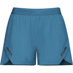 Pantalón corto poliéster transpirable mujer 110g/m² Roly Direct Stratos color azul grisáceo primera vista de uso