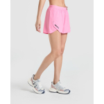 Pantalón corto poliéster transpirable mujer 110g/m² Roly Direct Stratos color rosa pastel tercera vista de uso