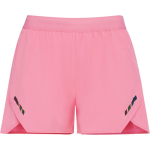 Pantalón corto poliéster transpirable mujer 110g/m² Roly Direct Stratos color rosa pastel tercera vista