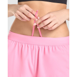 Pantalón corto poliéster transpirable mujer 110g/m² Roly Direct Stratos color rosa pastel vista detalle 2