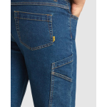 Bermuda vaquera de algodón unisex con bolsillos multiusos 370g/m² Roly color azul vaquero vista detalle 2