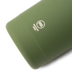 Botella térmica de acero inox reciclado con asa silicona suave 500ml color blanco vista detalle 2