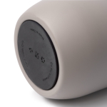 Botella térmica de acero inoxidable reciclado con pajita 500ml color gris vista detalle 4