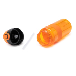 Botella sport de plástico reciclado con dosificador tipo pajita 700ml color naranja vista detalle 2