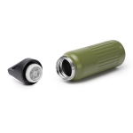 Botella de acero inoxidable reciclado con tapón apertura a botón 500ml color blanco vista detalle 2