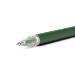 Bolígrafo de aluminio reciclado mate con clip transparente tinta azul color negro vista detalle 1