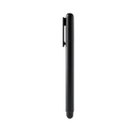 Bolígrafo roller de plástico con tapa y clip a juego tinta azul color negro segunda vista