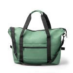 Bolsa multifunción de algodón reciclado con cinta bandolera color verde segunda vista