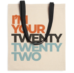 Bolsa hecha de algodón 100% con asas largas de color 140g/m2 color negro primera vista de uso