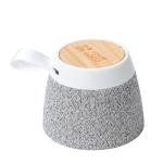 Altavoz inalámbrico con cuerpo de bambú y soporte magnético 5W vista principal