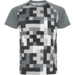 Camiseta técnica poliéster unisex manga ranglan 150g/m² Roly Direct Ventor color gris segunda vista