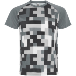 Camiseta técnica poliéster unisex manga ranglan 150g/m² Roly Direct Ventor color gris primera vista de uso