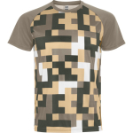 Camiseta técnica poliéster unisex manga ranglan 150g/m² Roly Direct Ventor color arena primera vista de uso