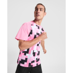 Camiseta técnica poliéster unisex manga ranglan 150g/m² Roly Direct Ventor color rosa pastel primera vista de uso