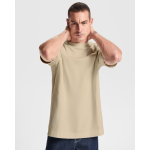 Camiseta algodón unisex oversize manga corta 270g/m² Roly Direct Chow color blanco vista detalle 2