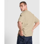 Camiseta algodón unisex oversize manga corta 270g/m² Roly Direct Chow color blanco vista detalle 3