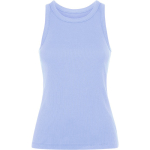 Camiseta sin mangas mujer en punto canalé 270 g/m2 Roly Direct Dribe color azul pastel primera vista de uso