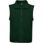 Chaleco polar unisex con cremallera 300 g/m2 Roly Direct New Bellagio color verde botella primera vista de uso