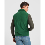 Chaleco polar unisex con cremallera 300 g/m2 Roly Direct New Bellagio color verde botella vista detalle 3