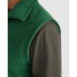 Chaleco polar unisex con cremallera 300 g/m2 Roly Direct New Bellagio color verde botella vista detalle 6