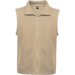 Chaleco polar unisex con cremallera 300 g/m2 Roly Direct New Bellagio color arena primera vista de uso