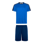 Conjunto sport unisex manga corta poliéster 140 g/m2 Roly Direct Titan color azul real primera vista de uso