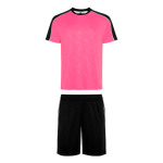 Conjunto sport unisex manga corta poliéster 140 g/m2 Roly Direct Titan color rosa pastel primera vista de uso