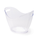 Cubitera transparente con asas laterales en resistente plástico 4L color transparente primera vista de uso