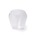 Cubitera transparente con asas laterales en resistente plástico 4L color transparente tercera vista