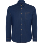 Camisa vaquera de algodón con tejido stretch 210g/m² Roly Direct Lujan color azul vaquero segunda vista