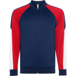 Chaqueta deporte poliéster unisex cremallera 210g/m² Roly Direct Gladius color rojo segunda vista