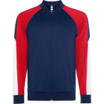 Chaqueta deporte poliéster unisex cremallera 210g/m² Roly Direct Gladius color rojo primera vista de uso