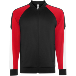 Chaqueta deporte poliéster unisex cremallera 210g/m² Roly Direct Gladius color rojo oscuro primera vista de uso