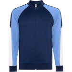 Chaqueta deporte poliéster unisex cremallera 210g/m² Roly Direct Gladius color azul claro primera vista de uso