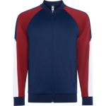Chaqueta deporte poliéster unisex cremallera 210g/m² Roly Direct Gladius color granate segunda vista