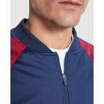 Chaqueta deporte poliéster unisex cremallera 210g/m² Roly Direct Gladius color granate vista detalle 4