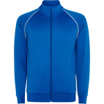 Sudadera deportiva unisex con cuello alto 210 g/m2 Roly Direct Valier color azul real primera vista de uso