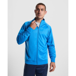 Sudadera deportiva unisex con cuello alto 210 g/m2 Roly Direct Valier color azul real vista detalle 1
