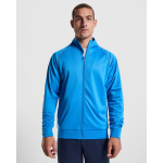 Sudadera deportiva unisex con cuello alto 210 g/m2 Roly Direct Valier color azul real vista detalle 3
