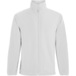 Chaqueta polar unisex con cuello alto 300 g/m2 Roly Direct New Artic color blanco primera vista de uso