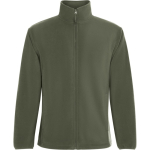 Chaqueta polar unisex con cuello alto 300 g/m2 Roly Direct New Artic color verde bosque primera vista de uso