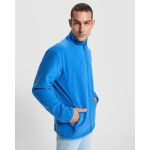 Chaqueta polar unisex con cuello alto 300 g/m2 Roly Direct New Artic color azul real vista detalle 3