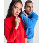 Chaqueta polar unisex con cuello alto 300 g/m2 Roly Direct New Artic color azul real vista detalle 4