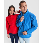 Chaqueta polar unisex con cuello alto 300 g/m2 Roly Direct New Artic color azul real vista detalle 5