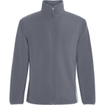 Chaqueta polar unisex con cuello alto 300 g/m2 Roly Direct New Artic color gris topo primera vista de uso