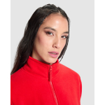 Chaqueta polar mujer cremallera frontal 300 g/m2 Roly Direct New Artic color rojo vista detalle 3